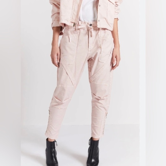 NWOT Women’s Current Elliott The Beverly Pant In Crystal Pink Size 25 - Picture 1 of 11